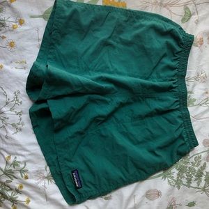 Green patagonia shorts